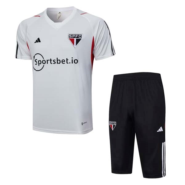 Maillot Entrainement Sao Paulo Ensemble Complet 2023-24 Blanc